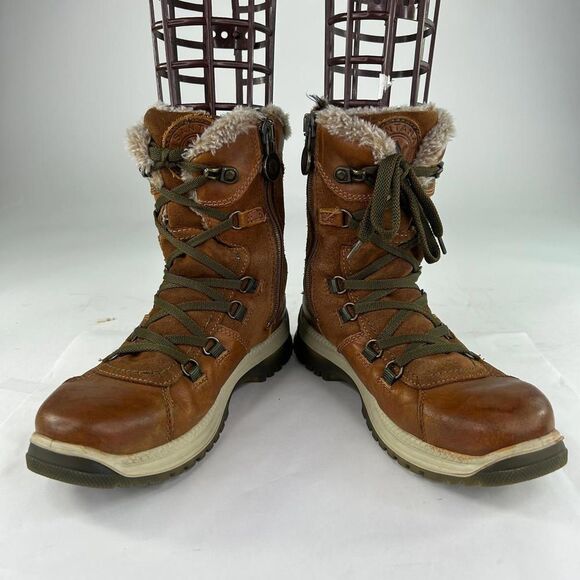 Santana Canada Women's Majesta Luxe Waterproof Winter Boot US 8 Brown Leather - Picture 4 of 15